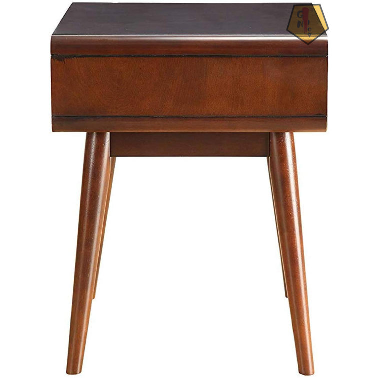 GN109 23'' Tall End Table with Storage and BuiltIn Outlets Wayfair